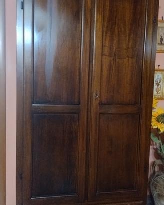 Armadio Cappottiera in Legno Massello con Cassetto