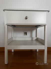 Comodino / cassettiera bianco Tyssedal Ikea