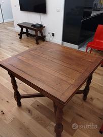 tavolo arte povera massello primi 900