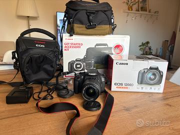 Canon EOS 1200 D kit completo reflex con obiettivo