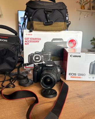 Canon EOS 1200 D kit completo reflex con obiettivo