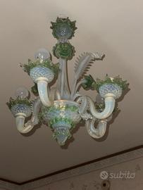 Lampadario in vetro di Murano 