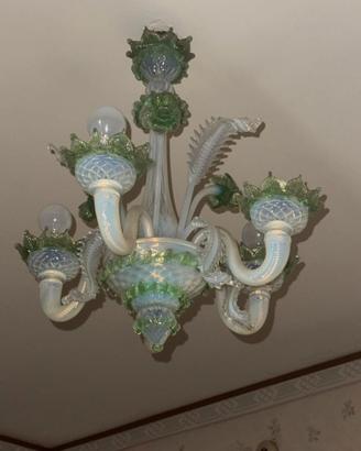 Lampadario in vetro di Murano 