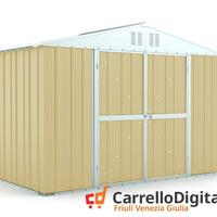 Box giardino lamiera zincata 327x155 beige