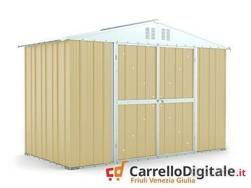Box giardino lamiera zincata 327x155 beige