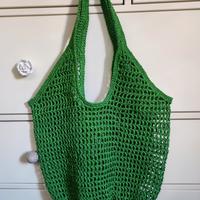 Borsa a rete verde 