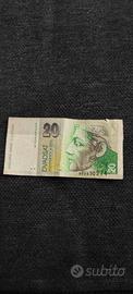 banconota da 20 Korun Slovenskych anno 1993