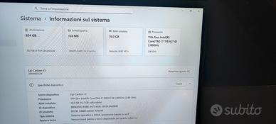 Lenovo thinkpad X1 Carbon Gen9 i7 16gb 1Tb
