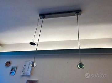 Fabbian Beluga lampadario coppia