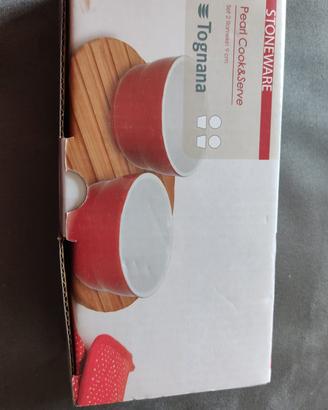 Set 2 Ramekin Ceramica Tognana 9cm Nuovi