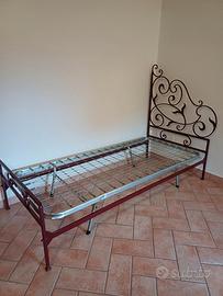mezzo letto in ferro artigianale