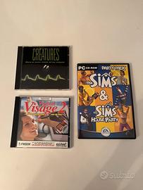 Lotto 3 Giochi PC Vintage: The Sims + Creatures