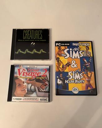 Lotto 3 Giochi PC Vintage: The Sims + Creatures