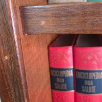 libreria anni 60/70 noce