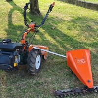  motocoltivatore reversibile con barra falciante 