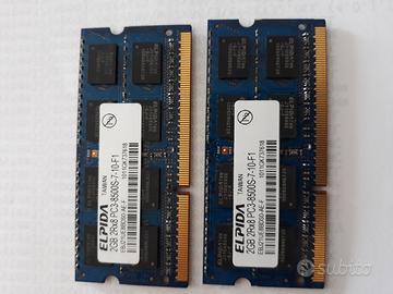 2 schede ram da 2 gb