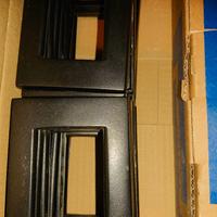 30 placche metallo nero goffrato x Vimar Idea