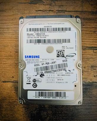 Hard Disk 320GB 2.5" per Notebook / PS3 - Testato
