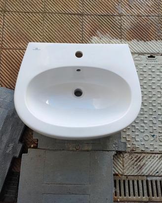 Lavabo sospeso in ceramica Pozzi Ginori EGG 65