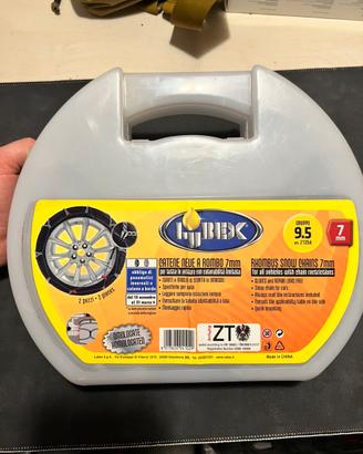Catene da neve a rombo 7 mm nuove mai usate