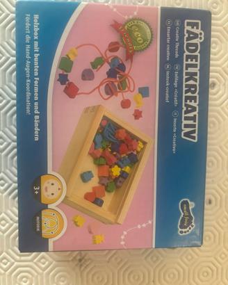 Gioco in legno  per creare collane o braccialetti