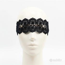 Benda Maschera in Pizzo Nero Sensuale ed Elegante