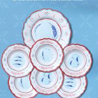 Servizio di 7 piatti voiello dipinti a mano  nuovo