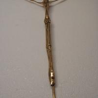 Crocifisso stilizzato in ottone