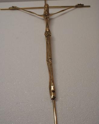 Crocifisso stilizzato in ottone