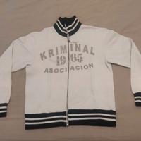 Felpa "Blustaff" Tg.M Bianca con zip
