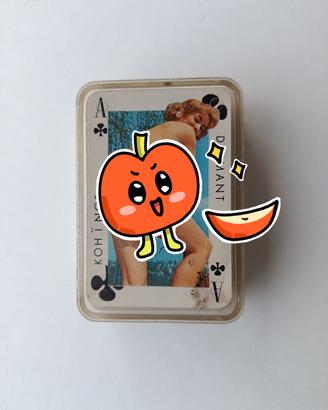 Mazzo carte pïn-ūp vintage per collezionisti 