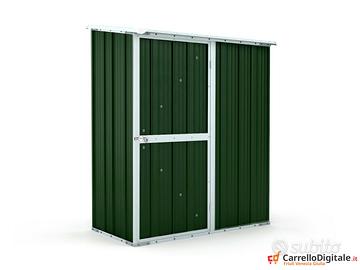 Casetta box giardino Acciaio 155x100 verde scuro