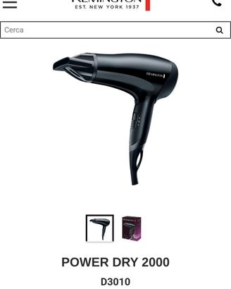 asciugacapelli Remington Power Dry 2000