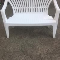 Panchina tavolino sedie plastica