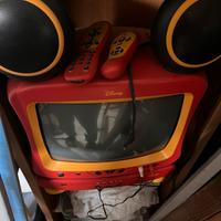 Televisore + DvD player vintage della Disney