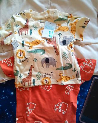 magliette Primark 0/3 mesi