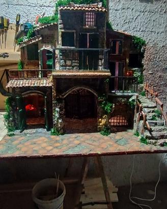 Presepe Artigianale Alta Qualità - Borgo Rustico 