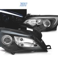 FARI PER OPEL ASTRA J 10-15 A TUBO LED NERO
