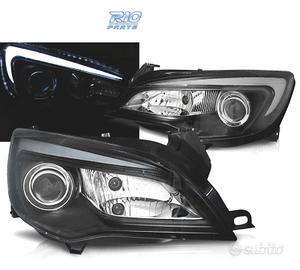 FARI PER OPEL ASTRA J 10-15 A TUBO LED NERO