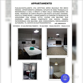 Appartamento max 4 posti letto