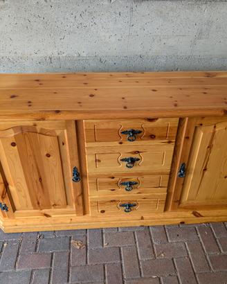 mobile/madia in legno con ante e cassetti