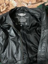 Giubbotto in Pelle Uomo-Moto Vintage-Roger David