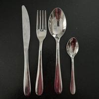 Set di posate 6 persone in acciaio 24 pezzi