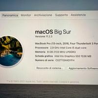 Mac Book Pro 13 inch 2016 8gb 2133 mhz