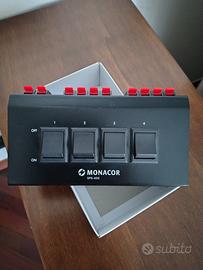 Monacor,switch, commutatore per diffusori.