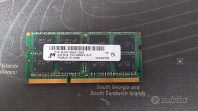 Micron 4GB SODIMM DDR3 1333Mhz