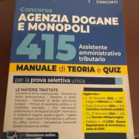 Manuale Concorso Agenzia Dogane e Monopoli