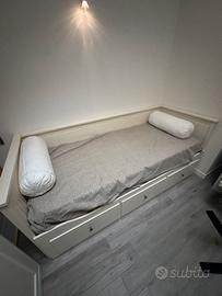 LETTO SINGOLO CHE DIVENTA MATRIMONIALE C/CASSETTI