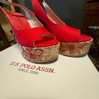 Sandali zeppa Polo Ralph Lauren