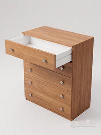 Cassettiera legno 6 cassetti